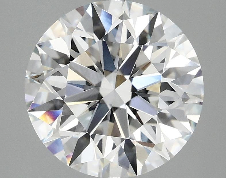 3.08 Carat Round Shaped Excellent Cut VVS2 IGI Certified Lab Grown Diamond