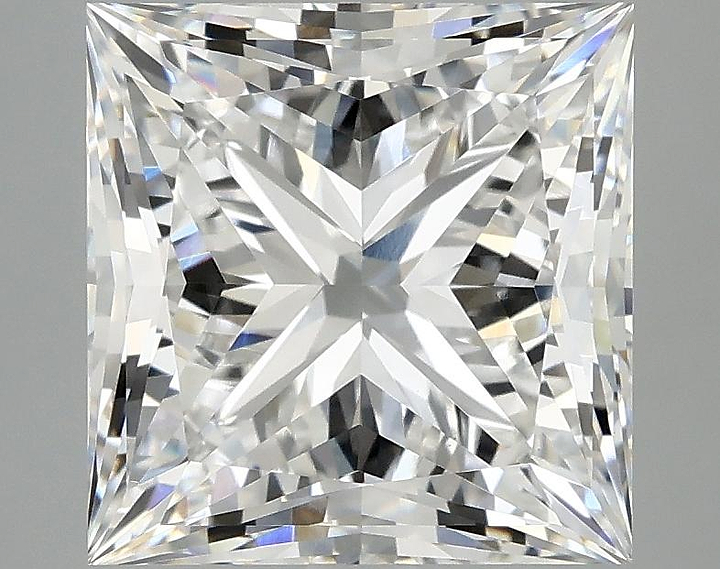 4.75 Carat Princess Shaped Ideal Cut VVS2 IGI Certified Lab Grown Diamond