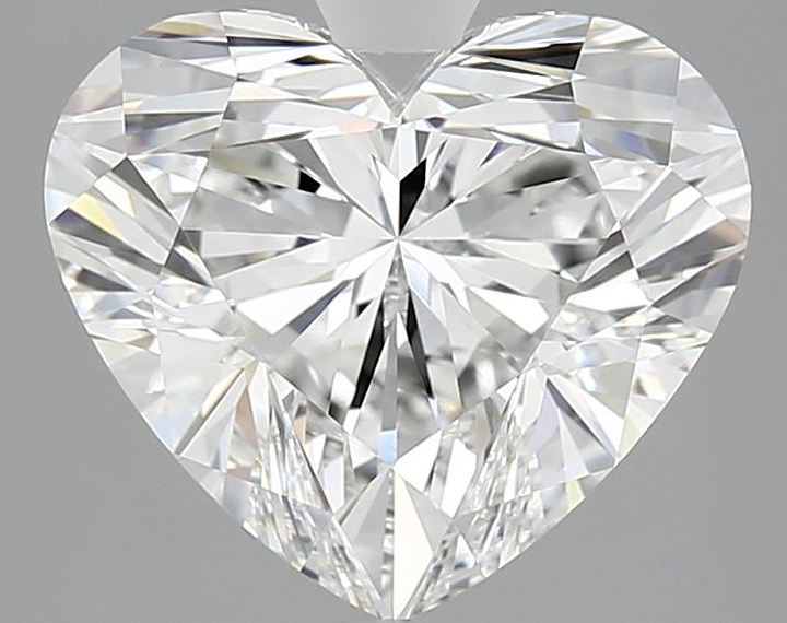 4.18 Carat Heart Shaped Ideal Cut VVS2 IGI Certified Lab Grown Diamond