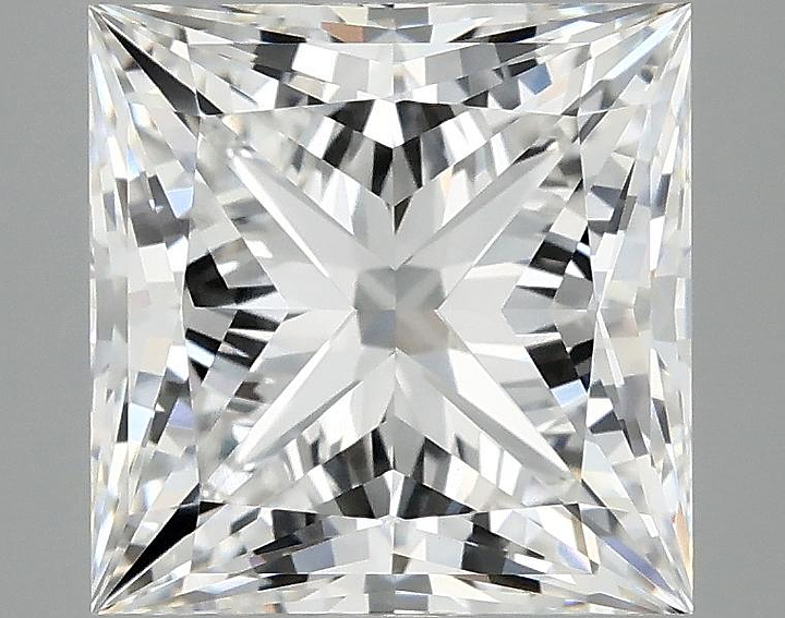 4.11 Carat Princess Shaped Ideal Cut VVS2 IGI Certified Lab Grown Diamond