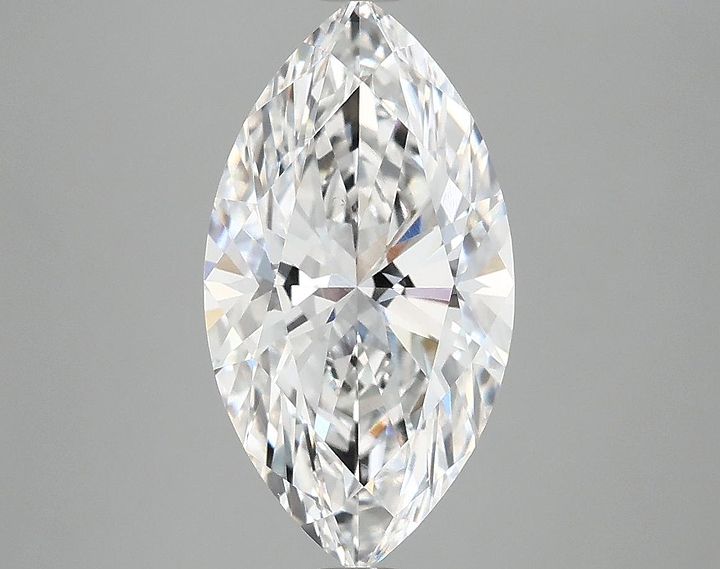 3.08 Carat Marquise Shaped Excellent Cut VVS2 IGI Certified Lab Grown Diamond