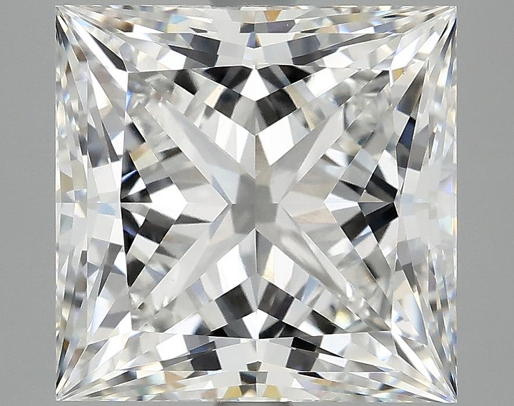 5.08 Carat Princess Shaped Ideal Cut VVS2 IGI Certified Lab Grown Diamond
