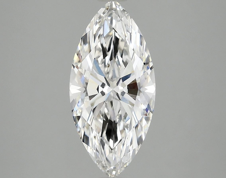 2.01 Carat Marquise Shaped Excellent Cut VVS2 IGI Certified Lab Grown Diamond