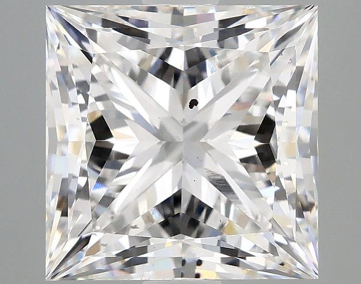 5.06 Carat Princess Shaped Ideal Cut SI1 IGI Certified Lab Grown Diamond