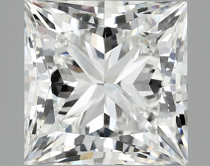 3.91 Carat Princess Shaped Ideal Cut VVS2 IGI Certified Lab Grown Diamond