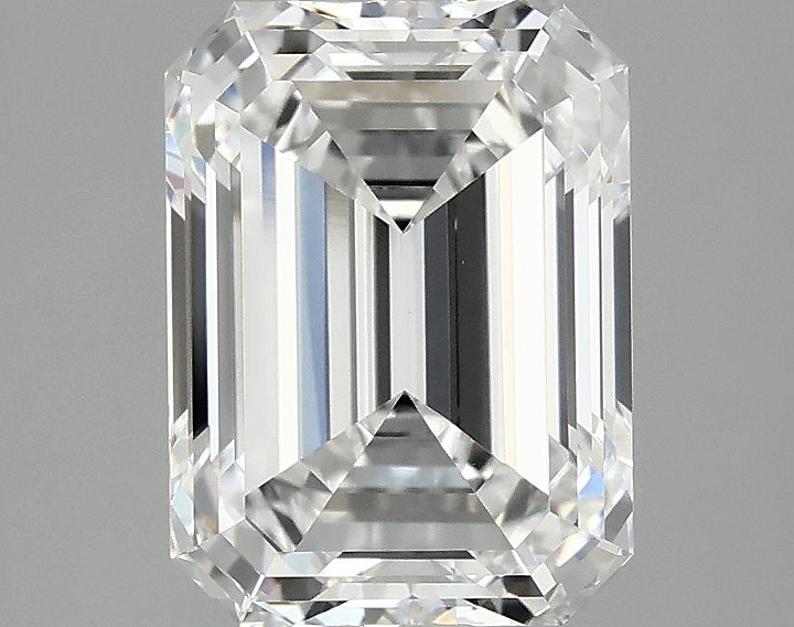 3.09 Carat Emerald Shaped Excellent Cut VVS2 IGI Certified Lab Grown Diamond