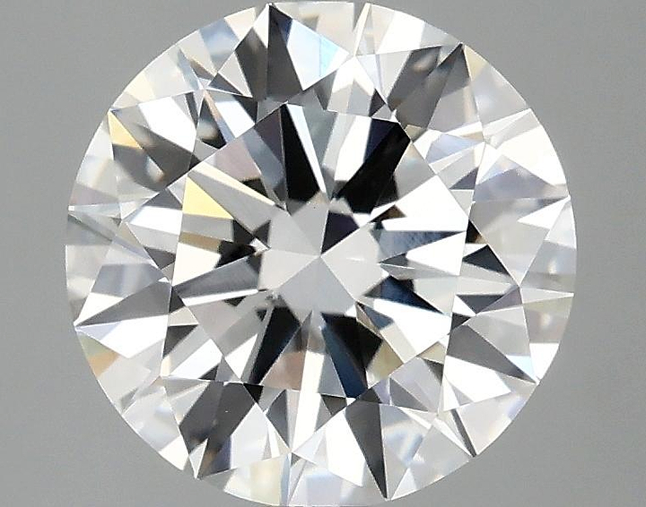 2.52 Carat Round Shaped Ideal Cut VVS2 IGI Certified Lab Grown Diamond