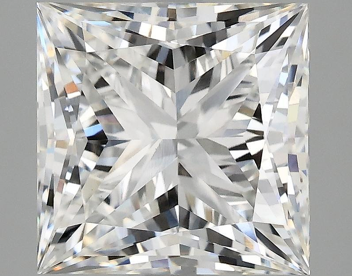 4.1 Carat Princess Shaped Ideal Cut VVS2 IGI Certified Lab Grown Diamond