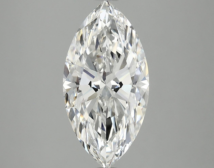 3.07 Carat Marquise Shaped Ideal Cut VVS2 IGI Certified Lab Grown Diamond