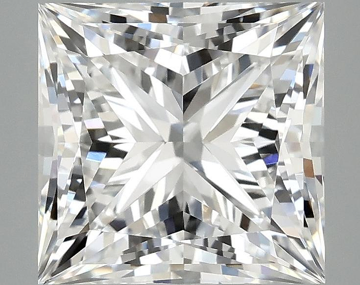 4.1 Carat Princess Shaped Ideal Cut VVS2 IGI Certified Lab Grown Diamond