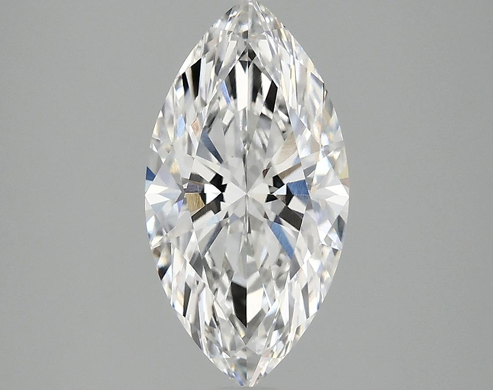 2.1 Carat Marquise Shaped Ideal Cut VVS2 IGI Certified Lab Grown Diamond