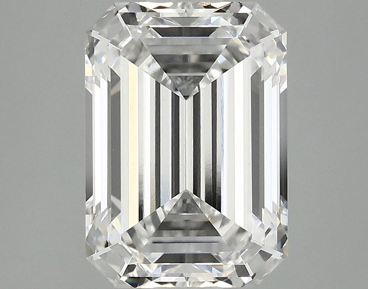 3.09 Carat Emerald Shaped Ideal Cut VVS2 IGI Certified Lab Grown Diamond
