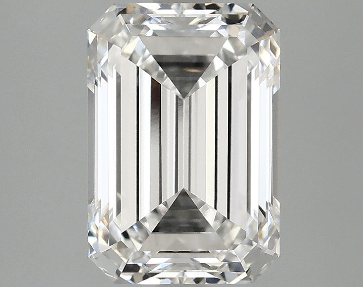 3.06 Carat Emerald Shaped Ideal Cut VVS2 IGI Certified Lab Grown Diamond
