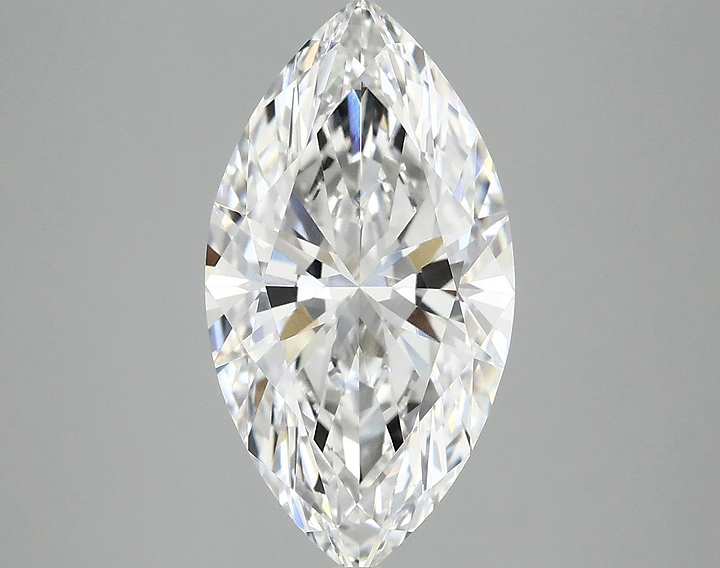 3.04 Carat Marquise Shaped Excellent Cut VVS2 IGI Certified Lab Grown Diamond