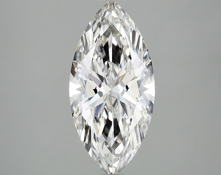 1.98 Carat Marquise Shaped Excellent Cut VVS2 IGI Certified Lab Grown Diamond