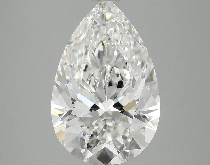 4.05 Carat Pear Shaped Ideal Cut VS2 IGI Certified Lab Grown Diamond