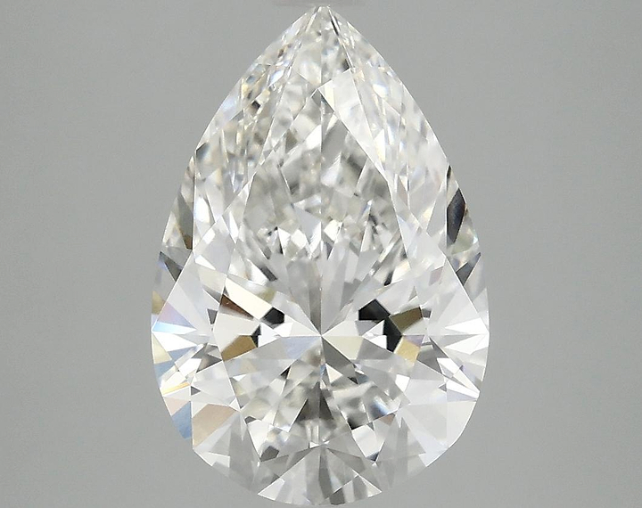 3.05 Carat Pear Shaped Excellent Cut VVS2 IGI Certified Lab Grown Diamond