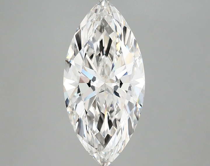 3.02 Carat Marquise Shaped Excellent Cut VVS2 IGI Certified Lab Grown Diamond