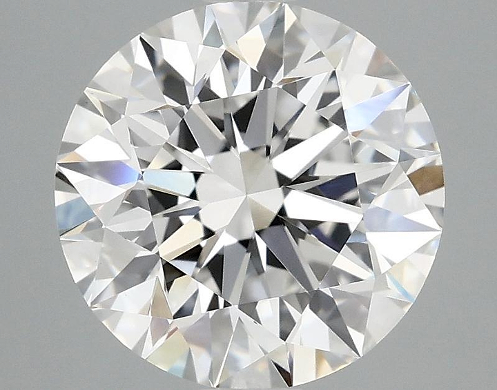 3.07 Carat Round Shaped Excellent Cut VVS2 IGI Certified Lab Grown Diamond
