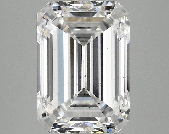 5.02 Carat Emerald Shaped Ideal Cut SI1 IGI Certified Lab Grown Diamond