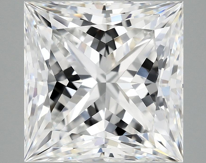 2.58 Carat Princess Shaped Ideal Cut VVS2 IGI Certified Lab Grown Diamond