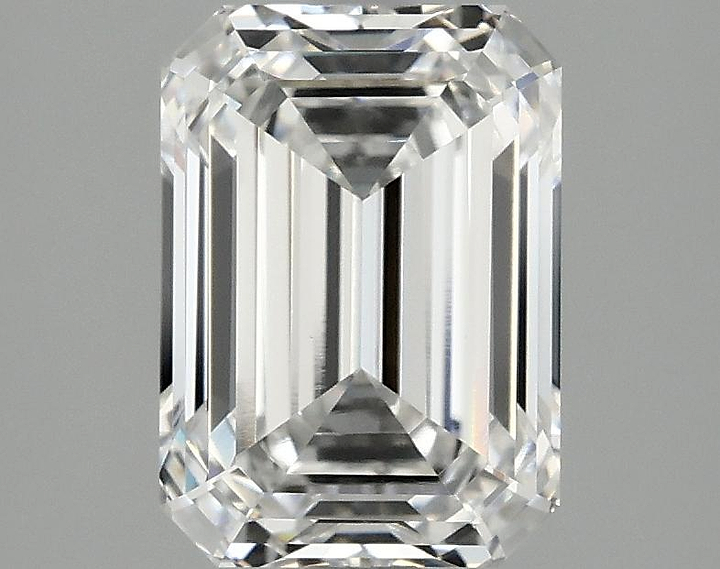2.52 Carat Emerald Shaped Ideal Cut VVS2 IGI Certified Lab Grown Diamond