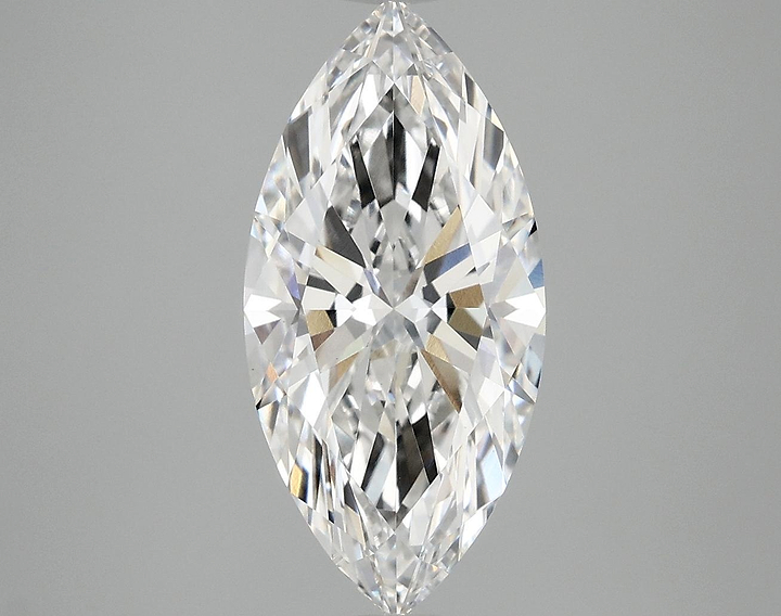 3.08 Carat Marquise Shaped Excellent Cut VVS2 IGI Certified Lab Grown Diamond