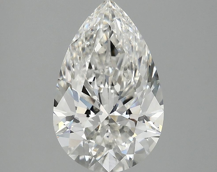 2.5 Carat Pear Shaped Ideal Cut VS2 IGI Certified Lab Grown Diamond