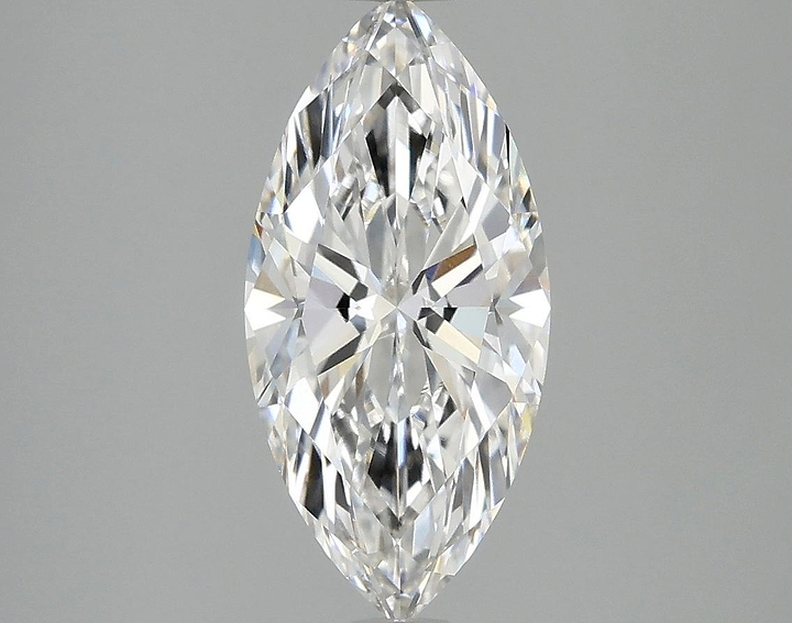 2.1 Carat Marquise Shaped Excellent Cut VVS2 IGI Certified Lab Grown Diamond