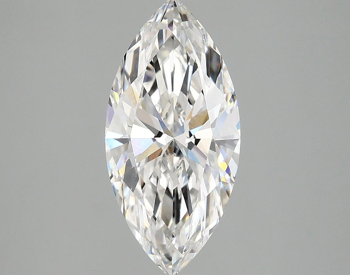2.01 Carat Marquise Shaped Excellent Cut VVS2 IGI Certified Lab Grown Diamond