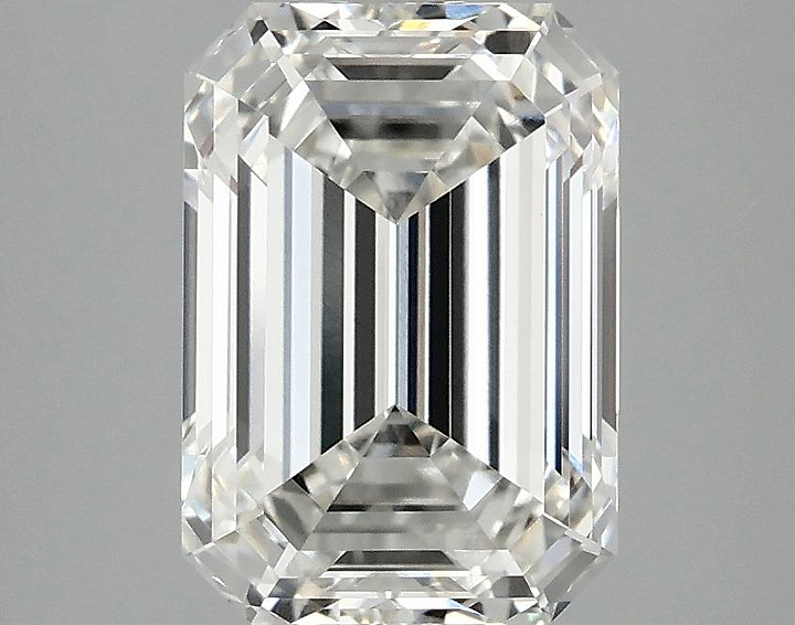 3.1 Carat Emerald Shaped Ideal Cut VVS2 IGI Certified Lab Grown Diamond