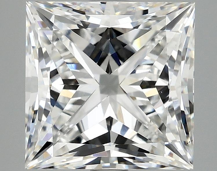 4.04 Carat Princess Shaped Ideal Cut VS1 IGI Certified Lab Grown Diamond