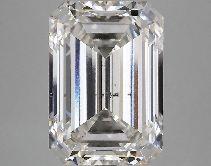 7.64 Carat Emerald Shaped Ideal Cut SI1 IGI Certified Lab Grown Diamond
