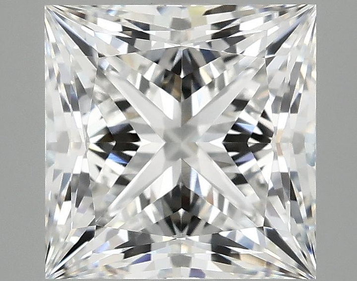 4.07 Carat Princess Shaped Ideal Cut VVS2 IGI Certified Lab Grown Diamond