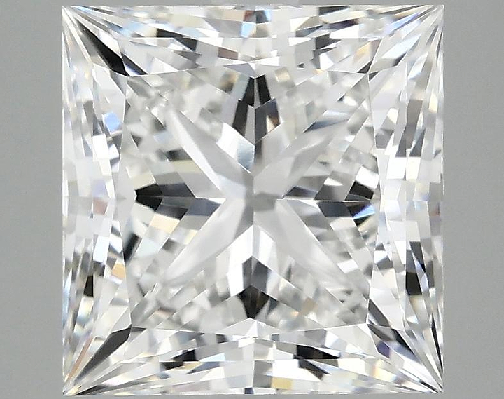 4.19 Carat Princess Shaped Ideal Cut VVS2 IGI Certified Lab Grown Diamond