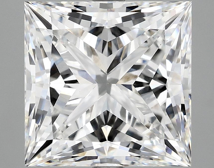 6.02 Carat Princess Shaped Ideal Cut VS1 IGI Certified Lab Grown Diamond