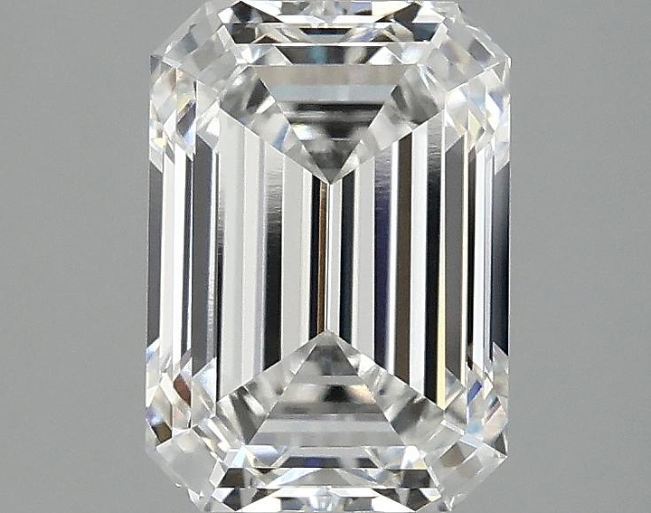 2.1 Carat Emerald Shaped Ideal Cut VVS2 IGI Certified Lab Grown Diamond