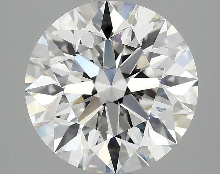 3.07 Carat Round Shaped Excellent Cut VVS2 IGI Certified Lab Grown Diamond