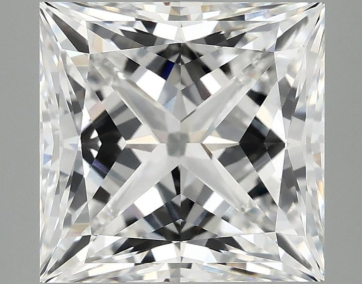 4.69 Carat Princess Shaped Ideal Cut VVS2 IGI Certified Lab Grown Diamond