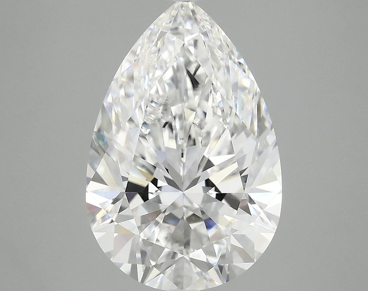4.08 Carat Pear Shaped Excellent Cut VVS2 IGI Certified Lab Grown Diamond