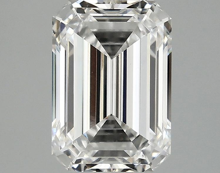 2.07 Carat Emerald Shaped Ideal Cut VVS2 IGI Certified Lab Grown Diamond