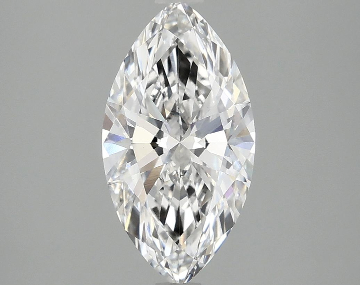 1.84 Carat Marquise Shaped Excellent Cut VVS2 IGI Certified Lab Grown Diamond