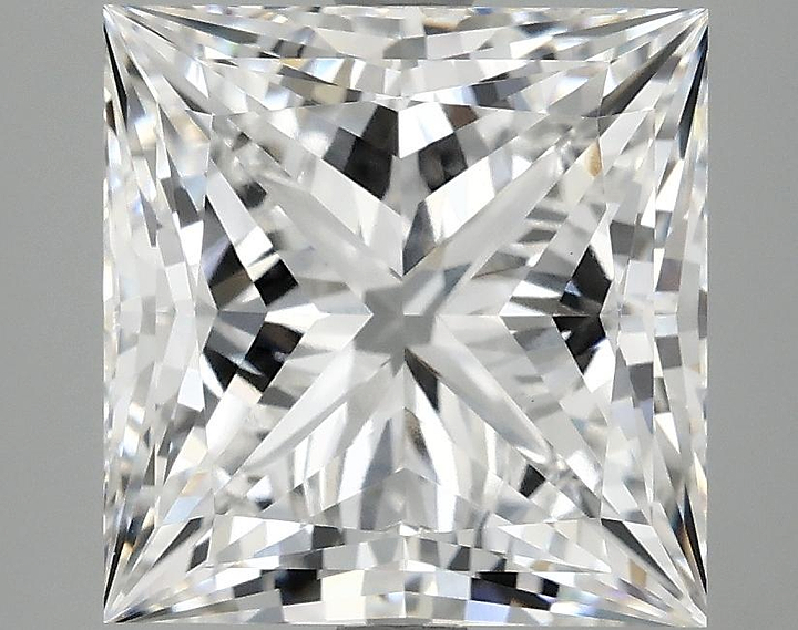 4.86 Carat Princess Shaped Ideal Cut VVS2 IGI Certified Lab Grown Diamond