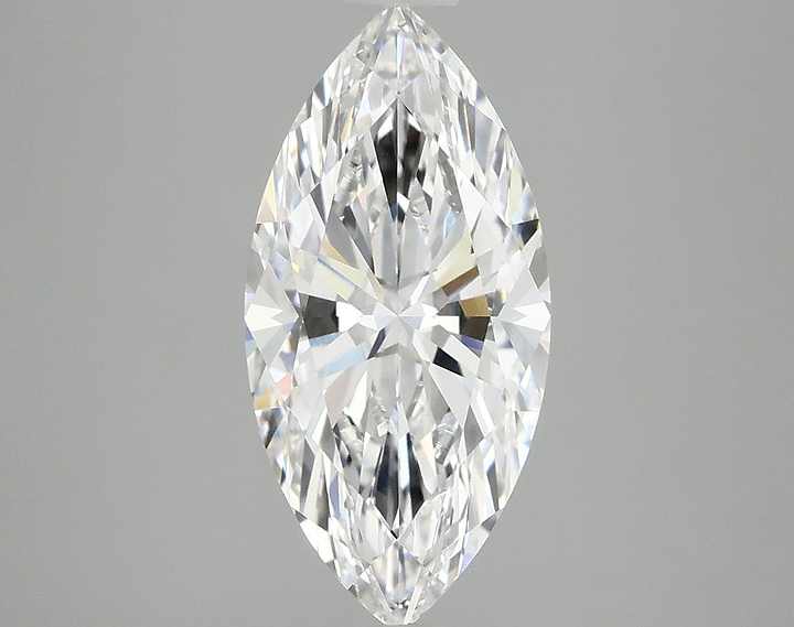 3.09 Carat Marquise Shaped Excellent Cut VVS2 IGI Certified Lab Grown Diamond