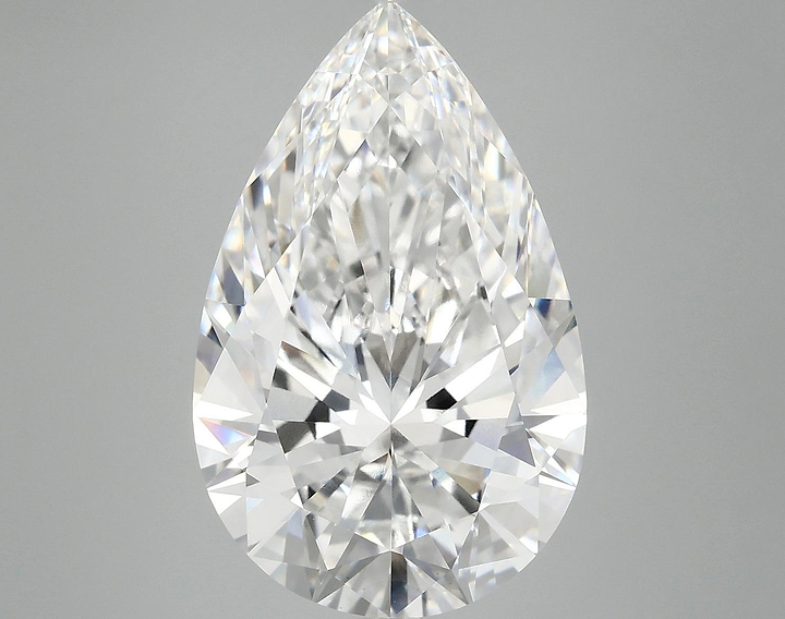 6.9 Carat Pear Shaped Ideal Cut VVS2 IGI Certified Lab Grown Diamond