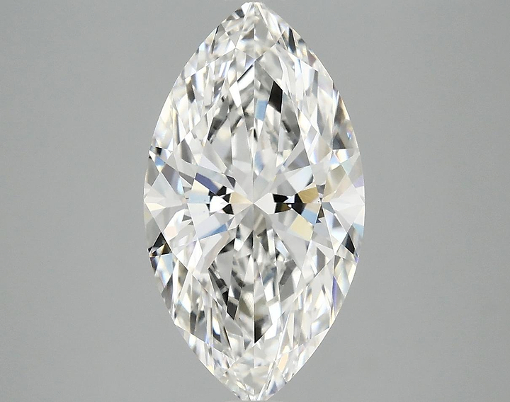 3.08 Carat Marquise Shaped Excellent Cut VVS2 IGI Certified Lab Grown Diamond