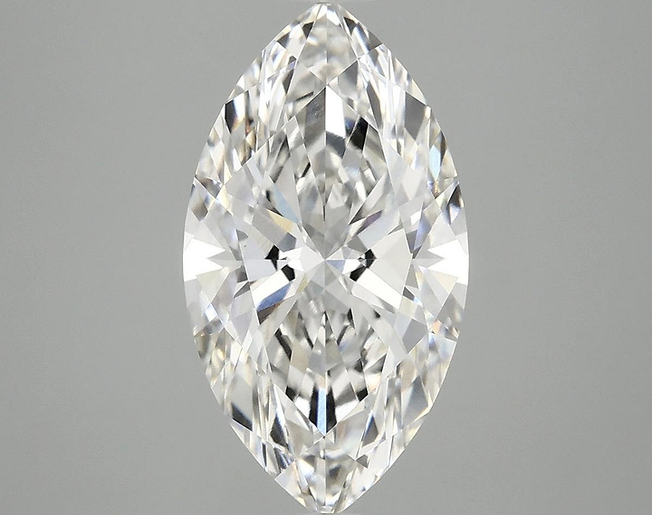 3.09 Carat Marquise Shaped Excellent Cut VVS2 IGI Certified Lab Grown Diamond