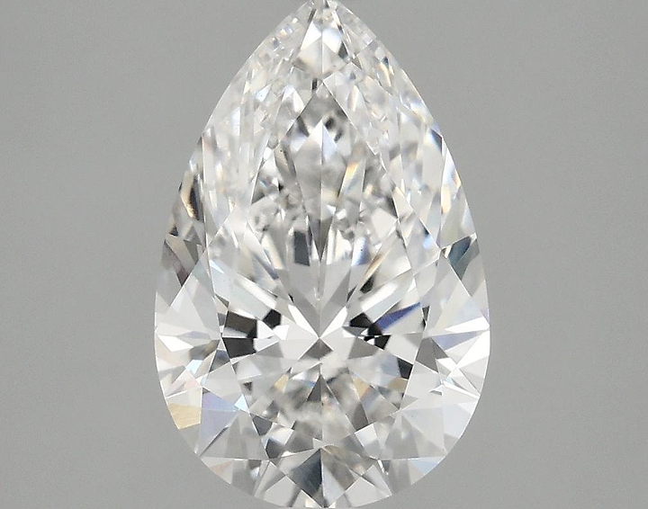 1.85 Carat Pear Shaped Ideal Cut VVS2 IGI Certified Lab Grown Diamond