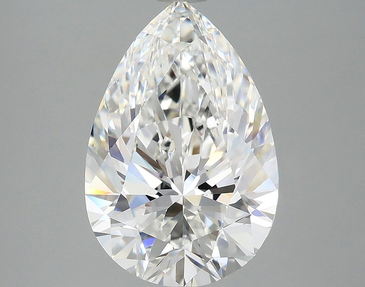 4.06 Carat Pear Shaped Excellent Cut VVS2 IGI Certified Lab Grown Diamond