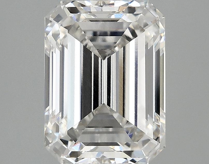 3.02 Carat Emerald Shaped Excellent Cut VVS2 IGI Certified Lab Grown Diamond
